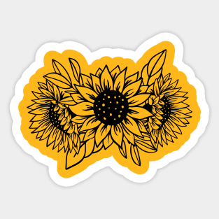 Bask in the Warmth of Summer with Our Sunflower Sticker